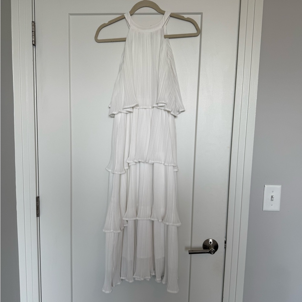 White Ruffled Dress - Picture 6 of 7